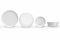 White Modern Design Porcelain Dinner Set 24 Pieces - Arctic