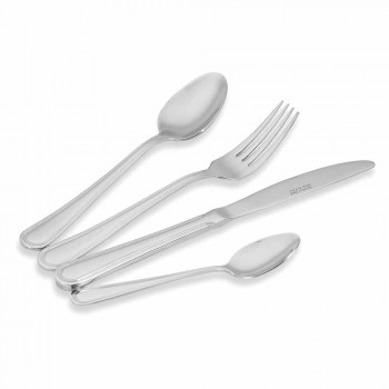 Service of Cutlery 24 Pieces of Steel of Classic / Modern Design - Occhiellopos