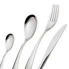 Stainless Steel Cutlery Set Complete with Design 24 Pieces - Hamtaro Viadurini