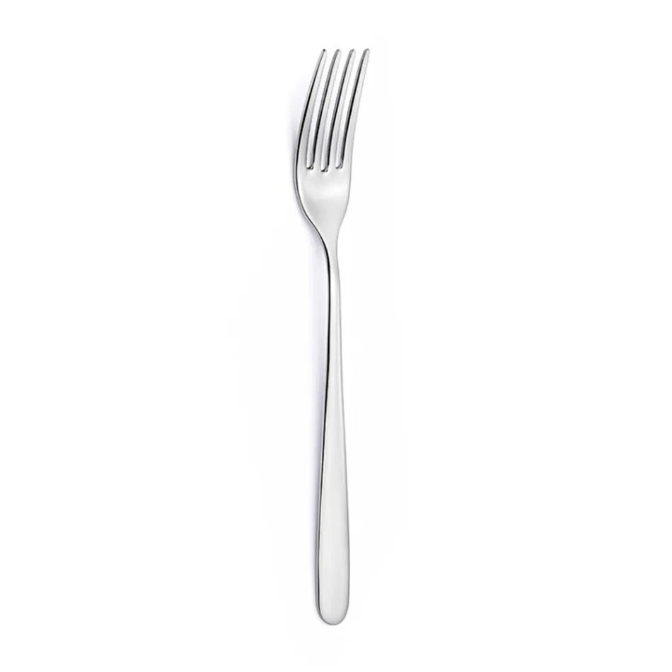 Rounded Design Stainless Steel Cutlery Set 24 Pcs - Peperita Viadurini
