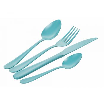 16 Piece Blue Shades Stainless Steel Cutlery Set - Oceanus