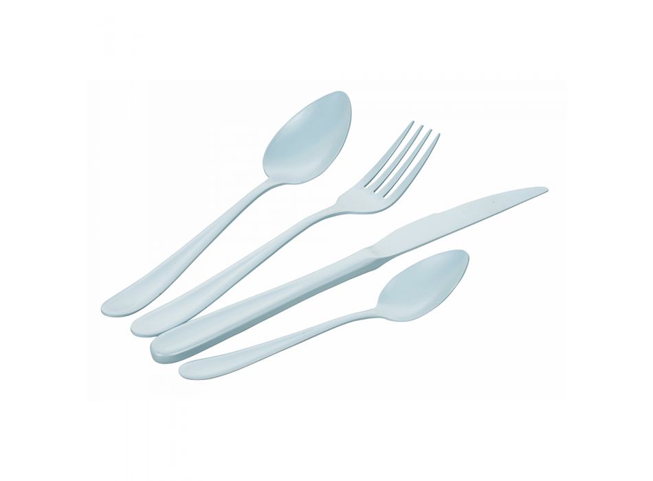16 Piece Blue Shades Stainless Steel Cutlery Set - Oceanus