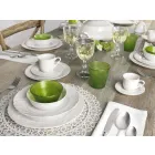 Set of 27 Elegant White Porcelain Design Plates - Gimignano Viadurini