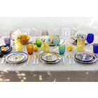 Service Colored and Modern Dishes Tableware Complete Set 18 Pieces - Cefalu Viadurini