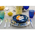 Service Colored and Modern Dishes Tableware Complete Set 18 Pieces - Cefalu Viadurini