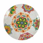 Ethnic Colored Porcelain and Stoneware Table Dishes Service 18 Pieces - Ibizia Viadurini