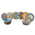 18-piece dinner service in colored stoneware and porcelain - Entre