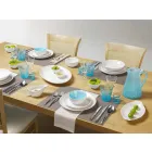 Serving Dishes 3 Pieces Modern Design in White Porcelain - Malaga Viadurini