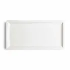 White Porcelain Modern Dinner Plates Set 25 Pieces - Basal Viadurini