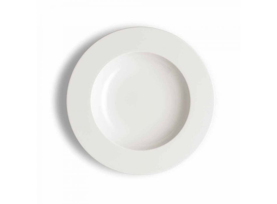 Elegant and Modern Porcelain Dinner Plates Set 20 Pieces - Arendelle Viadurini