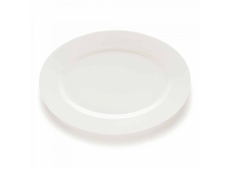Elegant and Modern Porcelain Dinner Plates Set 20 Pieces - Arendelle Viadurini