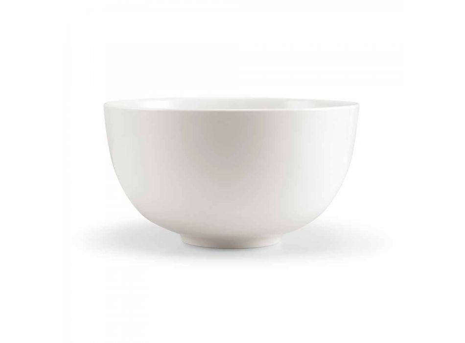 Dishes Set Modern Design Rectangular Porcelain 25 Pieces - Melbourne Viadurini