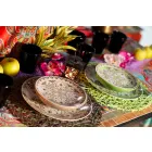 Ethnic Dishes Service in Porcelain and Colored and Modern Stoneware 18 Pieces - Fez Viadurini