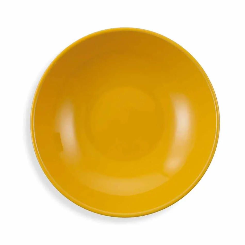 Ethnic Dishes Service in Porcelain and Colored and Modern Stoneware 18 Pieces - Fez Viadurini