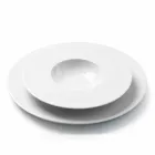 Modern and Elegant Dinner Dinner Set in Porcelain 24 Pieces - Telescope Viadurini