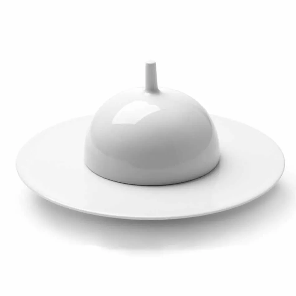 Modern and Elegant Dinner Dinner Set in Porcelain 24 Pieces - Telescope Viadurini