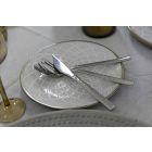 Cutlery Set 24 Pieces Complete Modern Design in Steel - Striped Viadurini