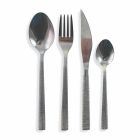 Cutlery Set 24 Pieces Modern Complete Design in Steel - Rigatopos Viadurini