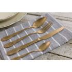 Cutlery Set Colored Satin Steel Complete 24 Pieces Design - Fantasy Viadurini