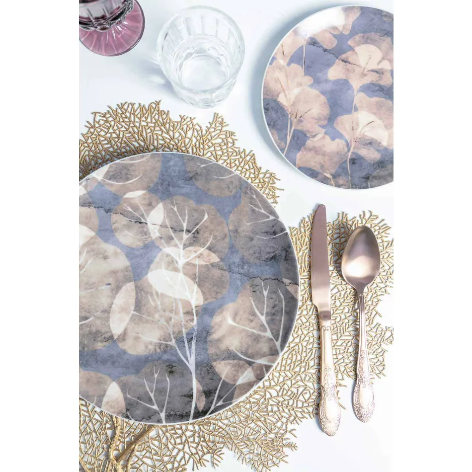 Cutlery Set Colored Satin Steel Complete 24 Pieces Design - Fantasy Viadurini