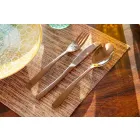 Luxury Cutlery Set in Steel 24 Pieces Complete with Design - Wisconsin Viadurini