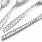 Polished Stainless Steel Cutlery Set with Design Decoration 24 Pieces - Ghiotto Viadurini