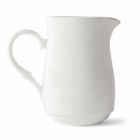 White Porcelain Cappuccino Cups Service 14 Breakfast Pieces - Samantha Viadurini