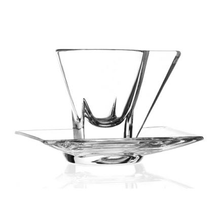 Cappuccino Cup Service in Italian Eco Crystal 12 Pieces - Amalgam Viadurini