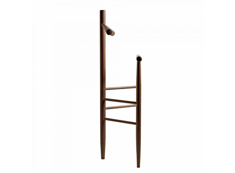 Design Valet Stand in Solid Walnut or Solid Ash Made in Italy - Kora Viadurini