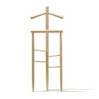 Design Valet Stand in Solid Walnut or Solid Ash Made in Italy - Kora Viadurini