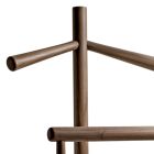 Modern valet stand in solid walnut or solid ash Made in Italy - Kora Viadurini