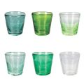 Set of 12 Liqueur Glasses 70 ml in Blown Glass Paste - Rainbow