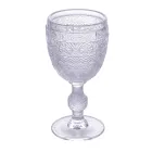 Set of 12 Goblets 210 ml in Colored Glass and Relief Work - Sunset Viadurini