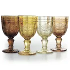 Set of 12 Glass Goblets 265 ml with Arabesque Decoration - Arabic Viadurini