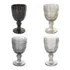 Set of 12 Glass Goblets 265 ml with Arabesque Decoration - Arabic Viadurini