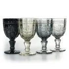 Set of 12 Glass Goblets 265 ml with Arabesque Decoration - Arabic Viadurini