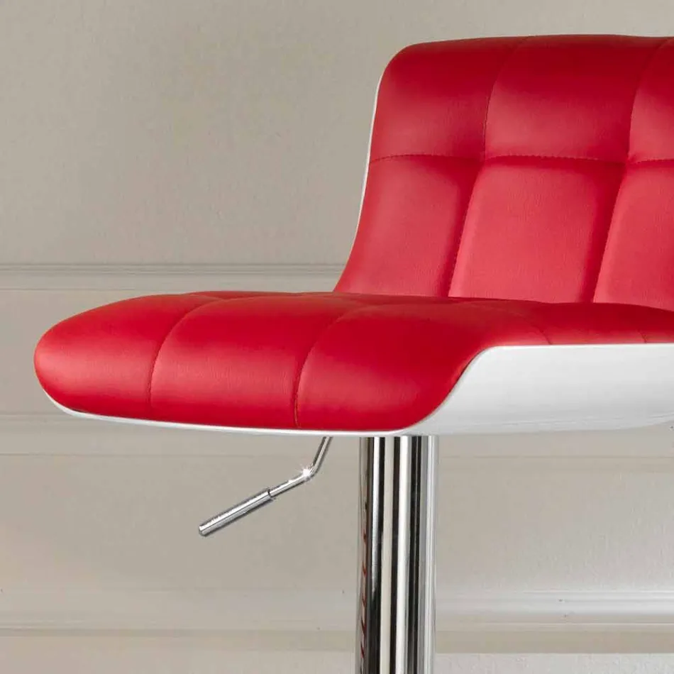 September 2 upholstered design stools, adjustable in height Ida Viadurini