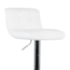 Set of 2 Ida designer padded stools, height adjustable Viadurini