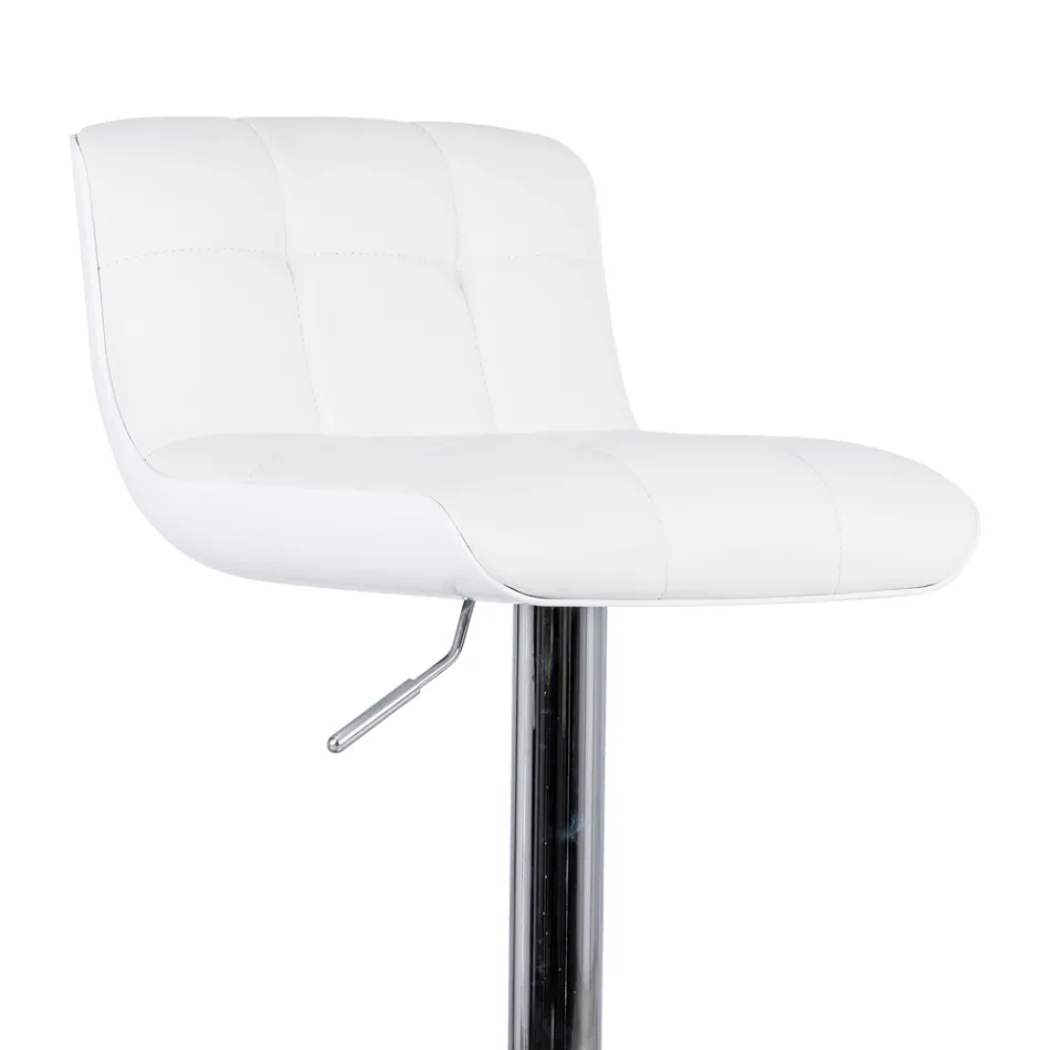 Set of 2 Ida designer padded stools, height adjustable Viadurini