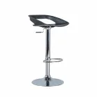 September 2 stools in chrome metal and pvc Aldo, modern design Viadurini