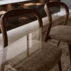 Set of 4 Elegant Solid Wood Dining Chairs, Made in Italy - Numa Viadurini