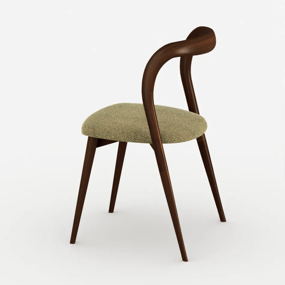 Set of 4 Elegant Solid Wood Dining Chairs, Made in Italy - Numa Viadurini