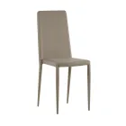 Set of 4 modern chairs in white, gray, or dove gray eco-leather - Dora Viadurini