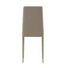 Set of 4 modern chairs in white, gray, or dove gray eco-leather - Dora Viadurini