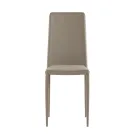 Set of 4 modern chairs in white, gray, or dove gray eco-leather - Dora Viadurini