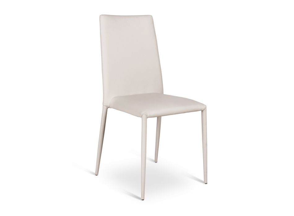 Set of 4 eco-leather chairs Dora, modern design Viadurini
