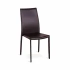 September 4 modern chairs Joy imitation leather, entirely covered Viadurini