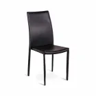 September 4 modern chairs Joy imitation leather, entirely covered Viadurini