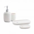 Modern set of accessories for bathroom in resin Pratella