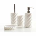 Bathroom design accessories set in Calacatta Monza marble Viadurini